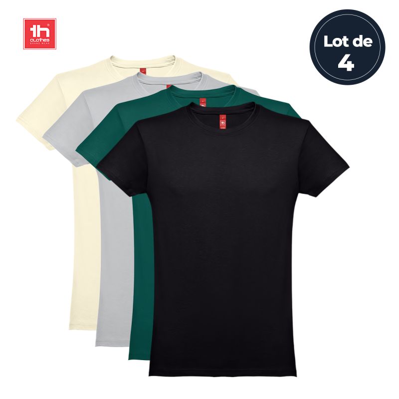 Lot de 4 T-shirts en coton au prix Cameroun