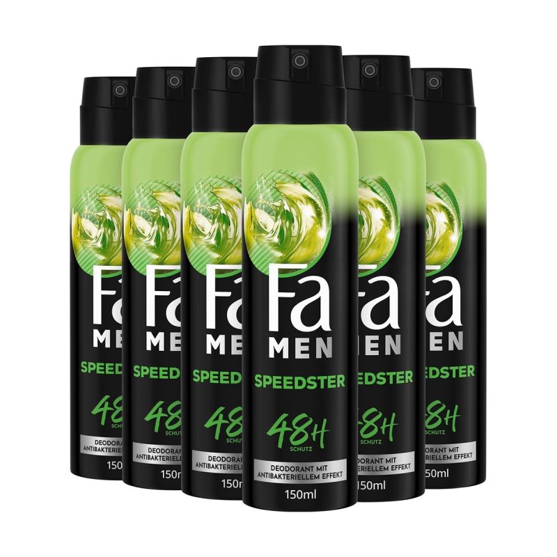 Fa Men Speedster - Déodorant Spray Homme - Protection 48h  - Parfum Frais - 150 ml