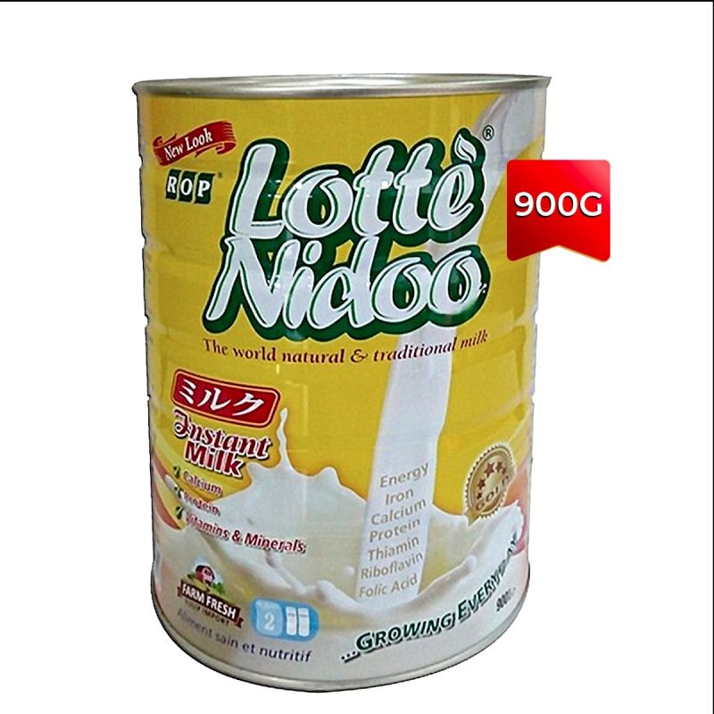 Nidoo Lottè – Lait en poudre 900 g – Enrichi en vitamines et calcium