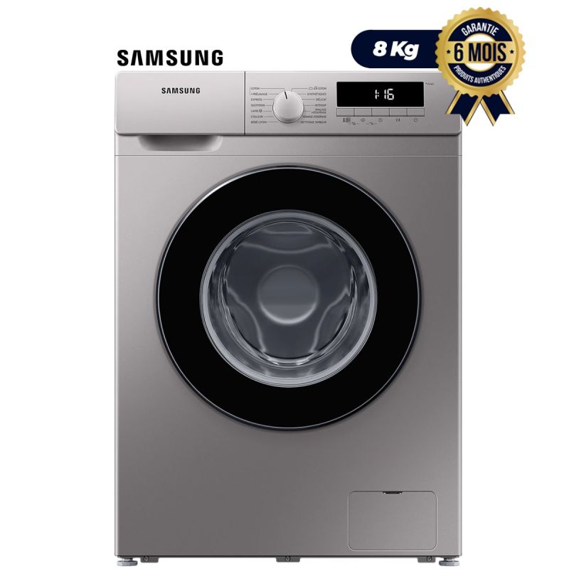 Machine à laver Automatique - Samsung - WW80T3040BS - 8kg - Argent - Garantie 6 Mois