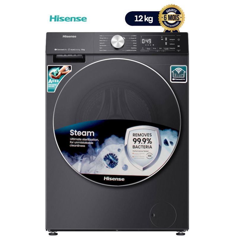 Machine à Laver Automatique - HISENSE - 12 kg - (Prix en fcfa) | Glotelho Cameroun