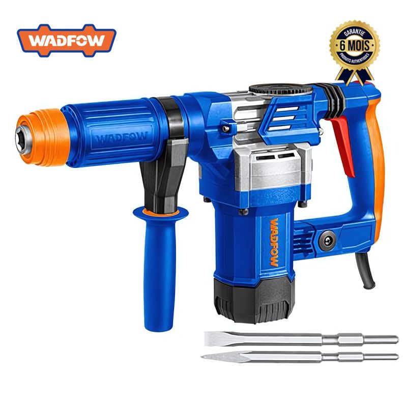 Marteau de Démolition SDS-HEX 1300W – WADFOW WDB1D45 - 15 Joules - Avec 2 ciseaux - Garantie 6 mois