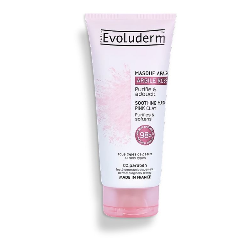 Masque Visage Apaisant à l’Argile Rose Evoluderm au prix Cameroun