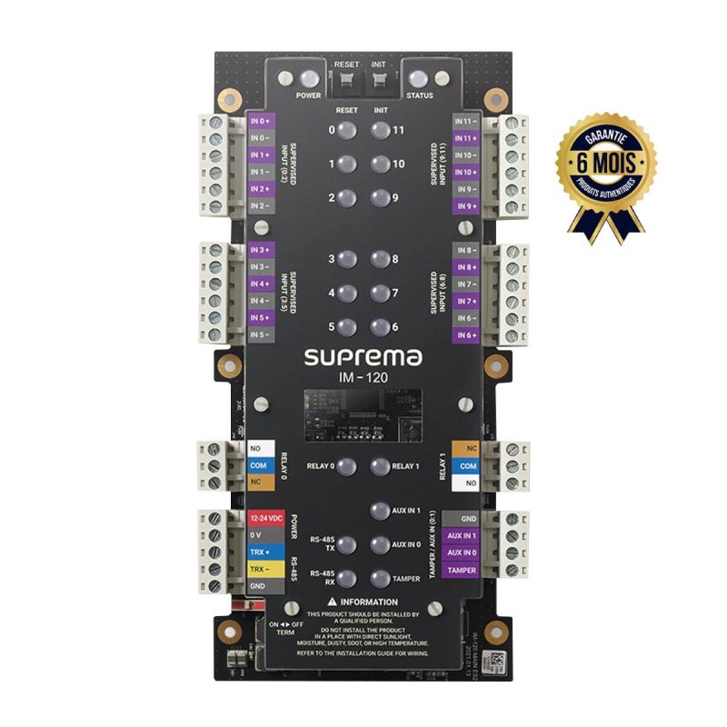 Module d'extension à entrées multiples - Suprema IM-120 - 6 Mois