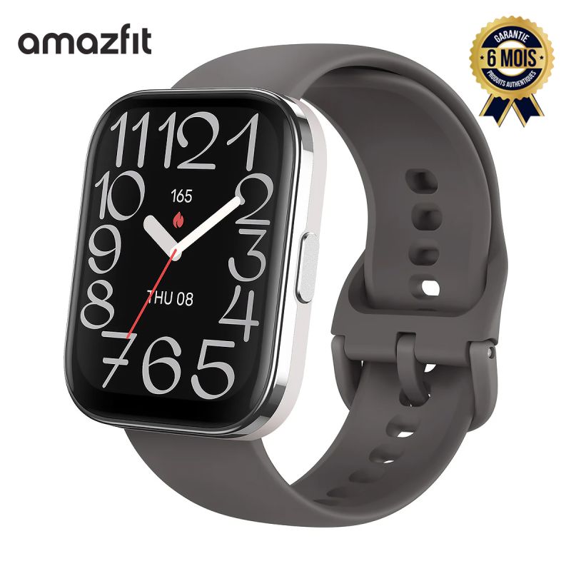Montre connectée - Amazfit Bip 5 Unity 46 mm - Tracker d'activité physique avec plus de 120 modes sportifs - Moniteur de fréquence cardiaque et de sommeil - Cadrans de montre personnalisables pour Android et iPhone - Garantie de 6 mois