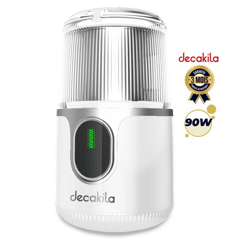 Moulin à café et à épices rechargeable - DECAKILA - KMCF022W - 90 watts - 40 g - Batterie Lithium 2000 mah - Blanc - Garantie 3 mois 