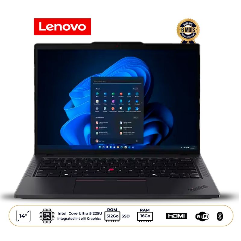 Ordinateur portable - Lenovo - ThinkPad T14 Gen 6 - 14