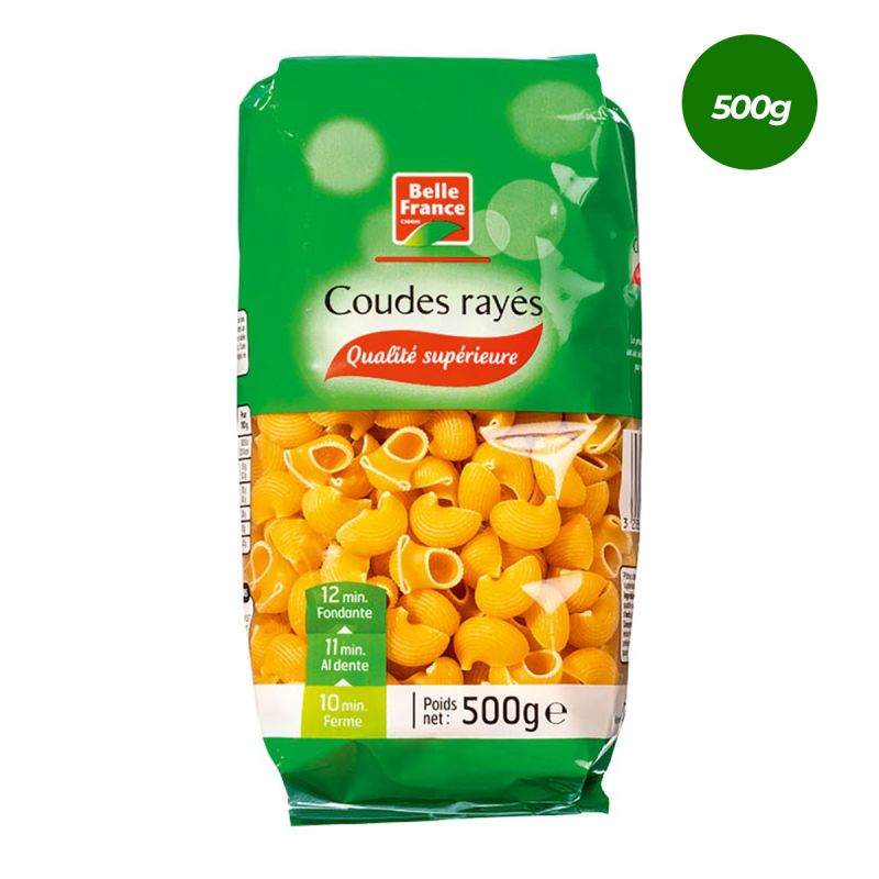 Pâtes Coudes Rayés Belle France 500g