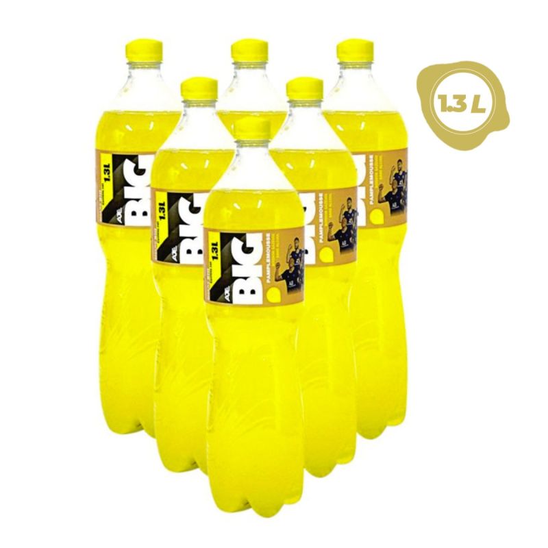 Pack de 6 Boissons Gazeuse rafraîchissante - Big Pamplemousse - jus - 1.3L