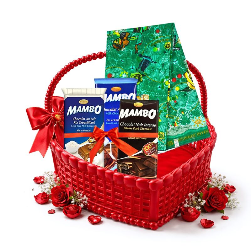 Pack Saint-Valentin Pour Elle - Coffret de 3 mambo + Pagne officiel du 08 Mars 2026
