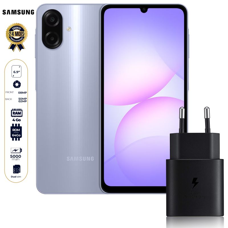 Pack Samsung Galaxy A07 5G au prix Cameroun