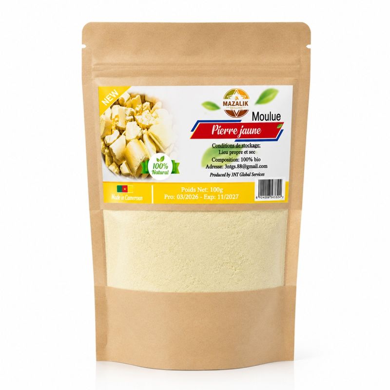 Pierre Jaune Moulue (Soufre) - Mazalik - Sachet de 100g
