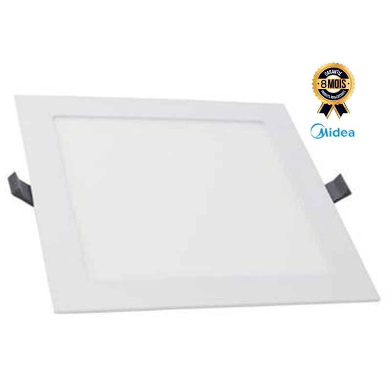 Plafonnier LED carré 24W Prix - Midea - 8