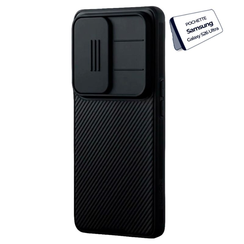 Pochette arrière Nillkin Camshield Pro Case pour Samsung Galaxy S26 Ultra - avec Cache Caméra Coulissant