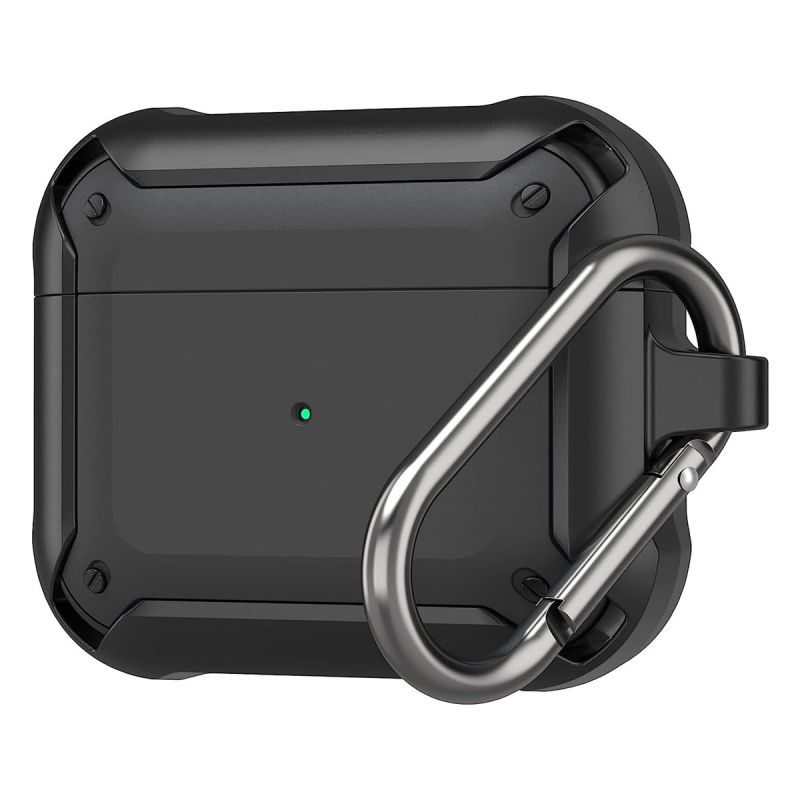 Pochette de protection pour AirPods 3e génération - Coque robuste et antichoc avec porte-clé
