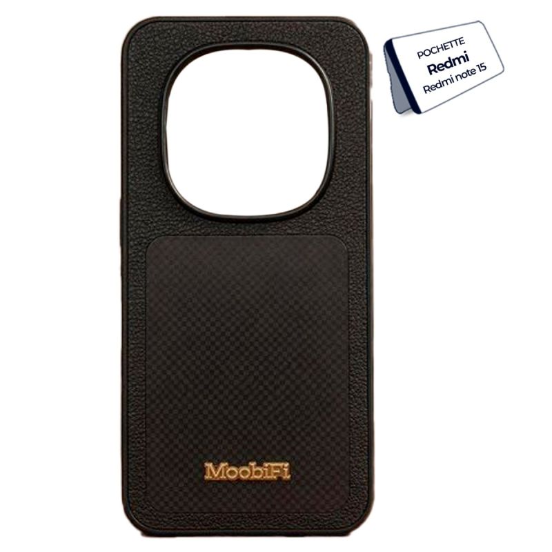 Pochette EXELLE / MOOBIFI pour Redmi Note 15 - Noir