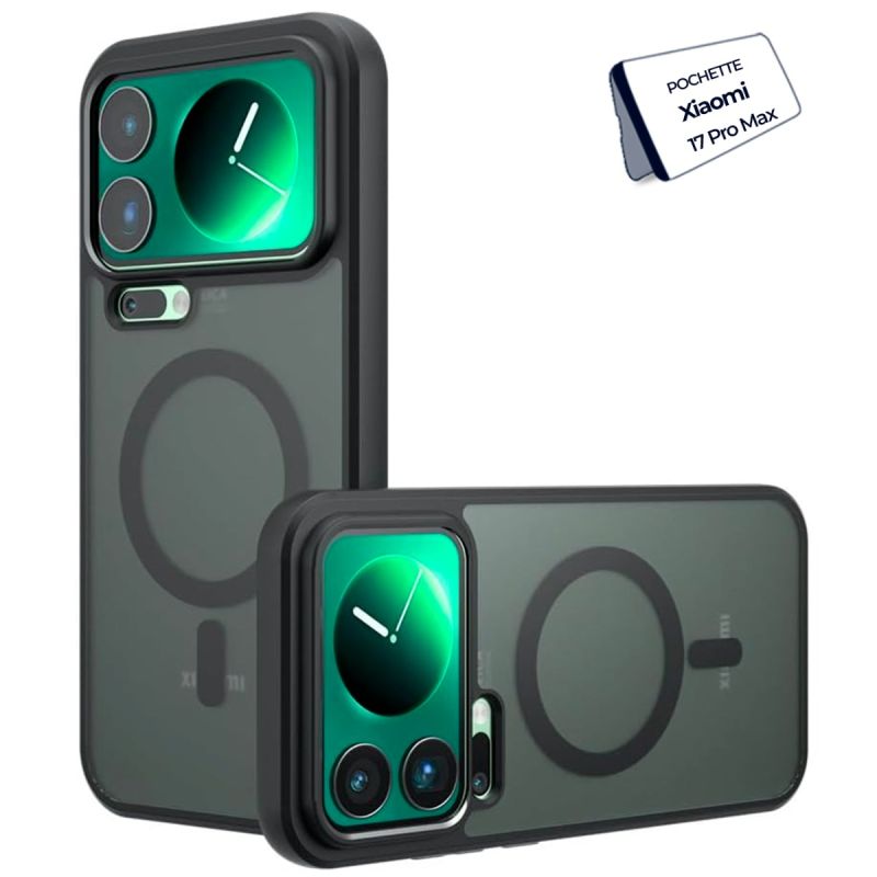 Pochette Magnétique Gruattreay Translucide pour Xiaomi 17 Pro Max