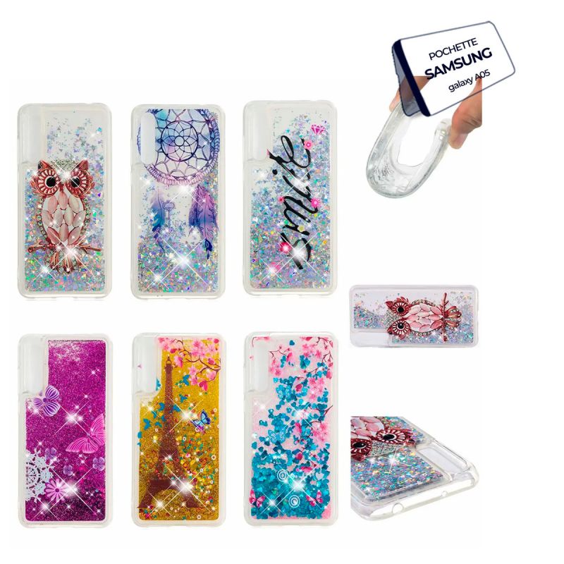 Pochette à paillette liquide Samsung Galaxy A05