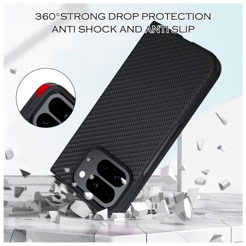 Pochette pour Google Pixel 10 Pro Fold avec motif en fibre de carbone au prix Cameroun.