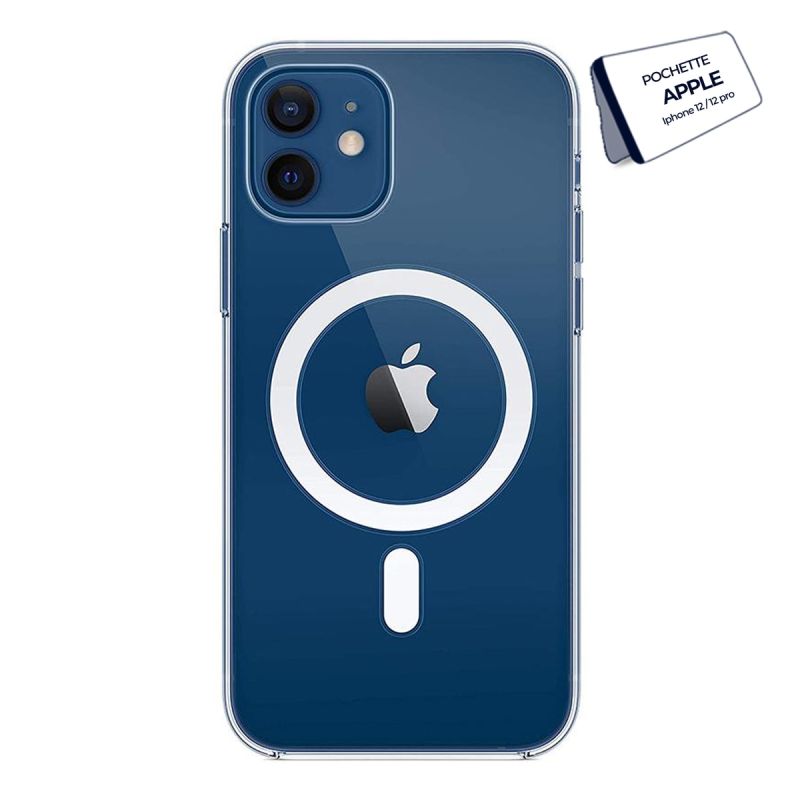 Pochette transparente Magsafe pour IPhone 12 prix Cameroun en fcfa chez Glotelho