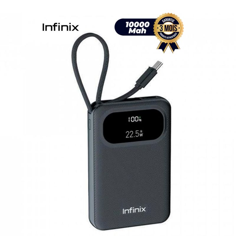 Powerbank Infinix Xpower 10 Pro - XP10 Pro - 10 000 mAh - 22,5 W - Garantie de 3 mois