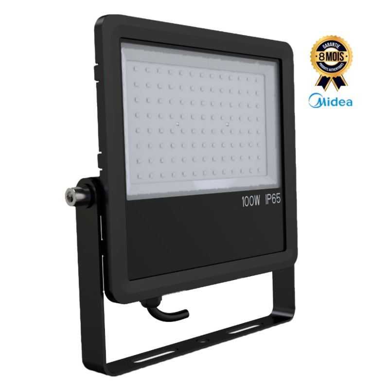 Projecteur LED Midea 100W Prix en fcfa - 9500Im - IP66 - 6500K| Glotelho Cameroun