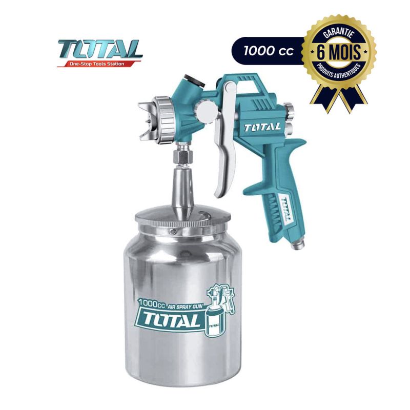 Pulvérisateur de peinture prix en fcfa - Pistolet à peinture  TOTAL TAT11001 - Capacité de peinture 1000 cc | Glotelho Cameroun