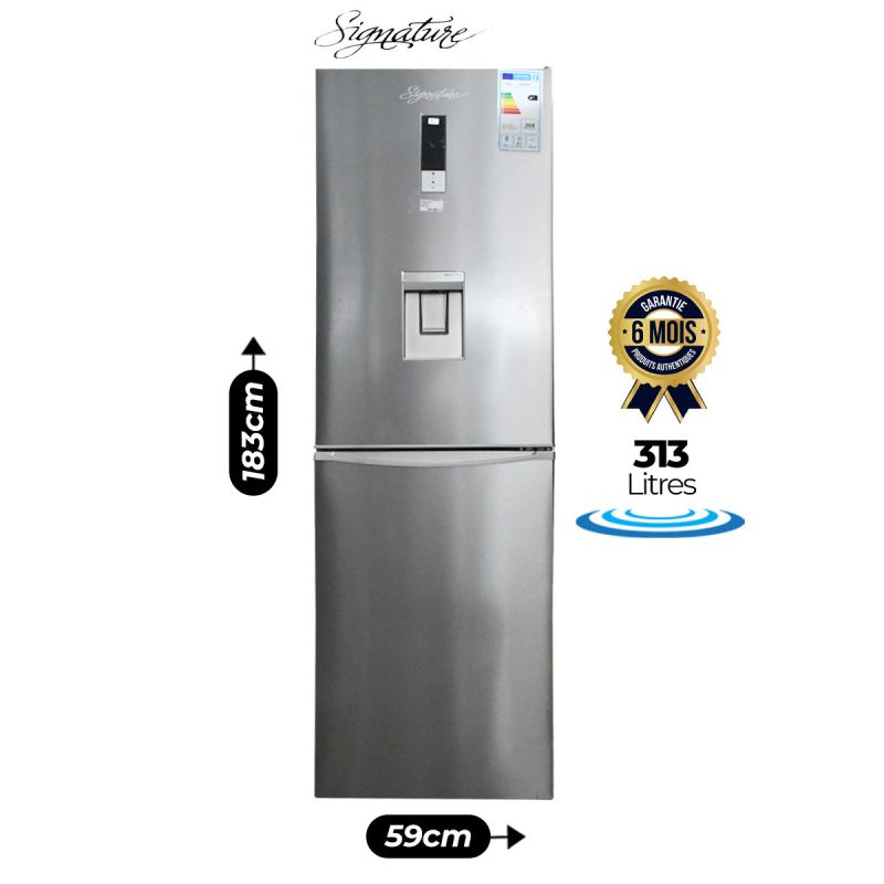 Réfrigérateur Combiné - Signature - 313 L - SGVR353IX - Avec distributeur eau| Glotelho Cameroun