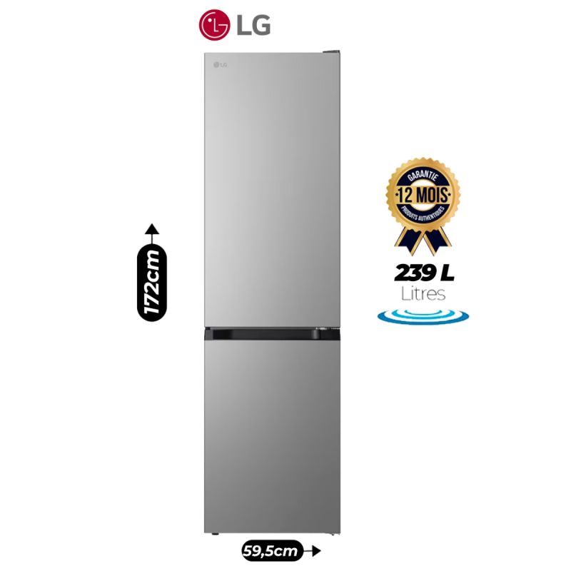 Réfrigérateur combiné LG - GCFB276PQCF - 239 Litres