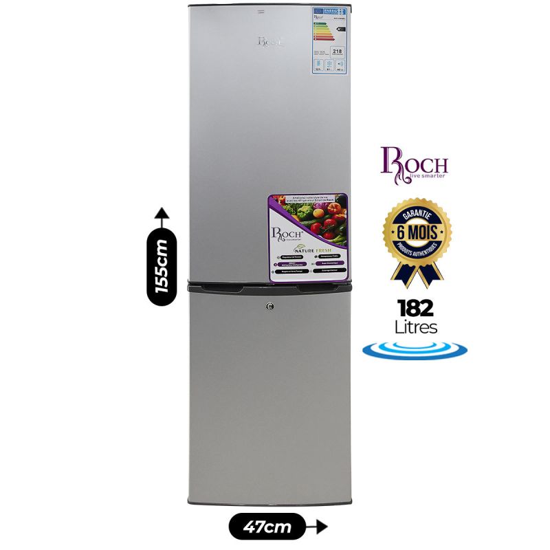 Réfrigérateur Combiné Roch - 182 Litres prix Cameroun en fcfa chez Glotelho