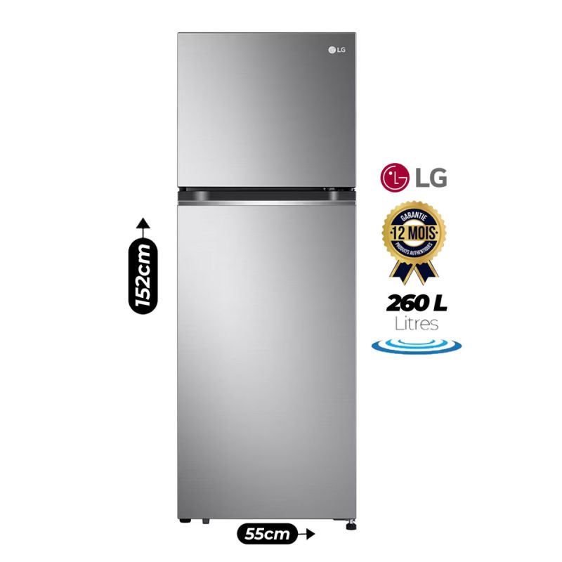 Réfrigérateur LG FreshGuard - 260 litres chez Glotelho