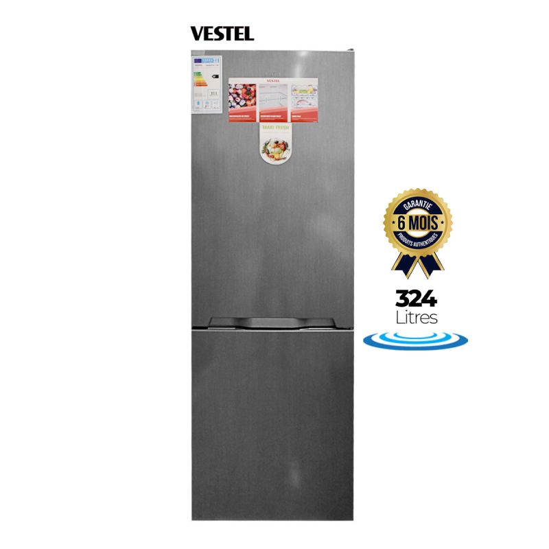 Réfrigérateur NoFrost - Vestel - RM480BF - 324L - Gris - 6 mois | Glotelho Cameroun