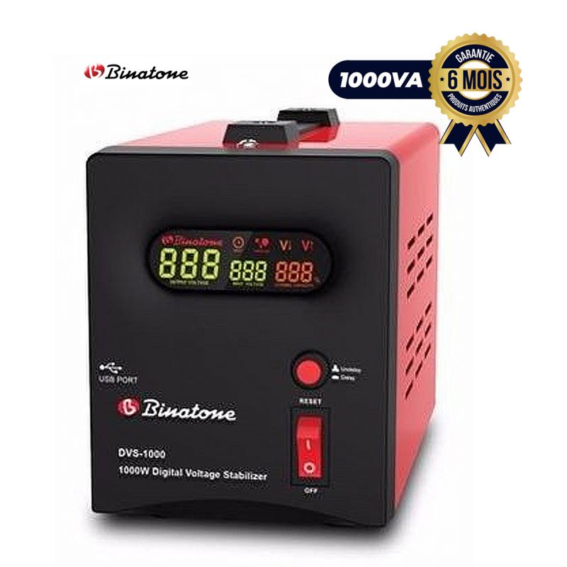 Régulateur de tension Binatone 1000VA - prix Cameroun en fcfa chez Glotelho