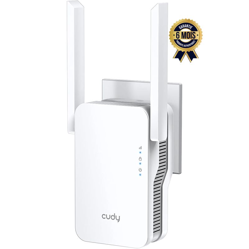 Répéteur de portée prix en fcfa - Wi-Fi 6 Double Bande - Cudy AX1800 RE1800 - 6 Mois| Glotelho Cameroun