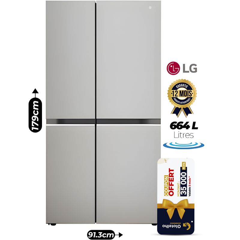 Réfrigérateur Américain LG de 664 litres