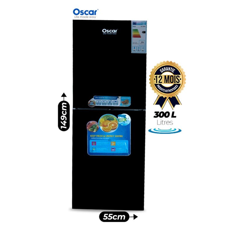 Réfrigérateur Double Battant OSCAR - 300 Litres - prix Cameroun