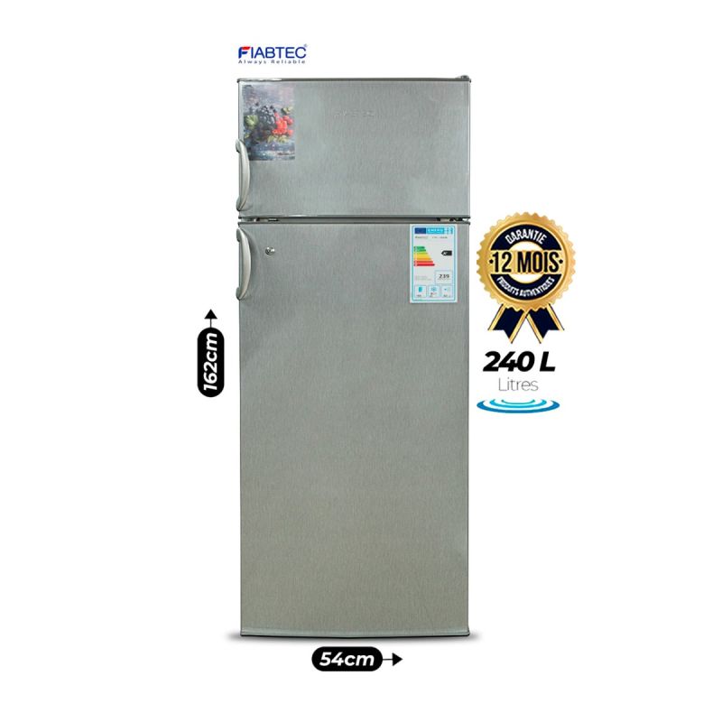 Réfrigérateur double battant  FIABTEC - 240 litres