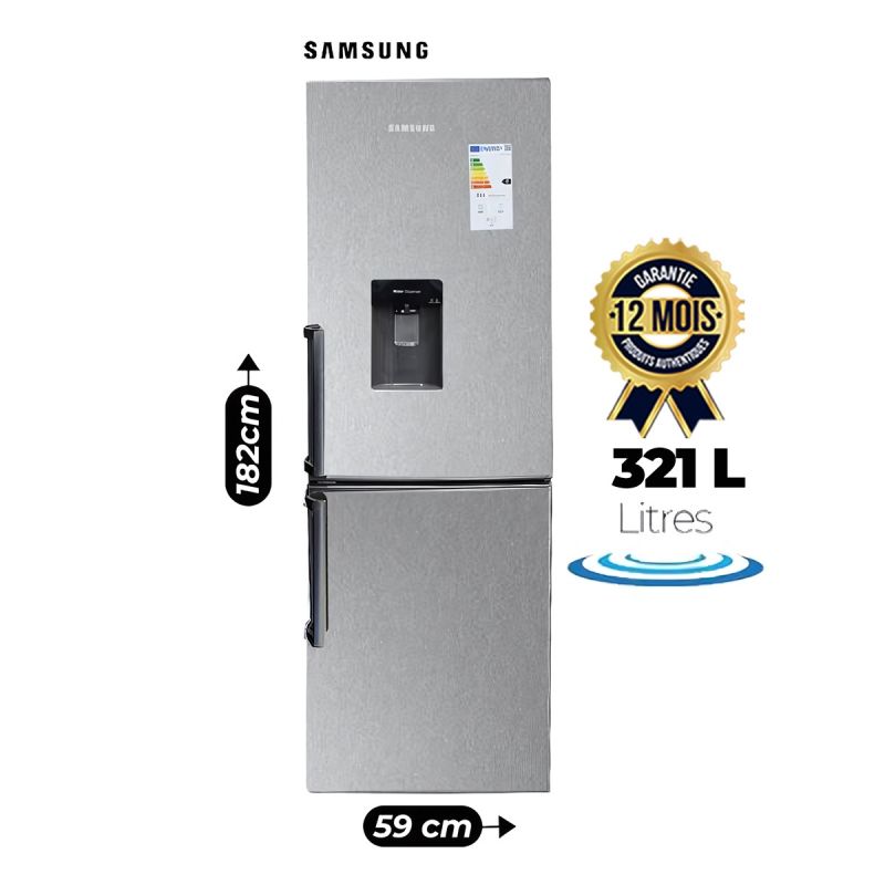 Réfrigérateur combiné avec distributeur d'eau SAMSUNG 321 L - prix au Cameroun chez Glotelho