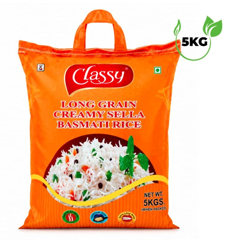 Riz Basmati Long Grain Creamy Sella Classy - 5KG
