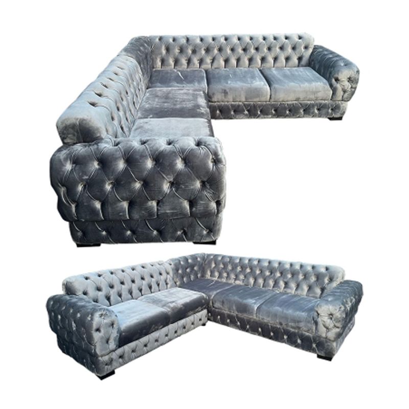 Salon en L velours confortable - (Prix en fcfa) | Glotelho Cameroun