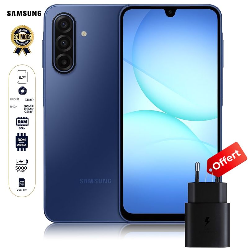 Samsung Galaxy A17 - 256 Go prix Glotelho