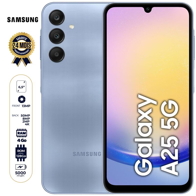 Samsung Galaxy A25 5G - 128Go prix Cameroun