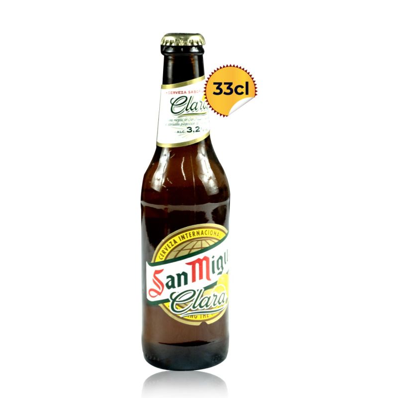 San Miguel CLARA 33CL – Bière Premium 3,2% Vol