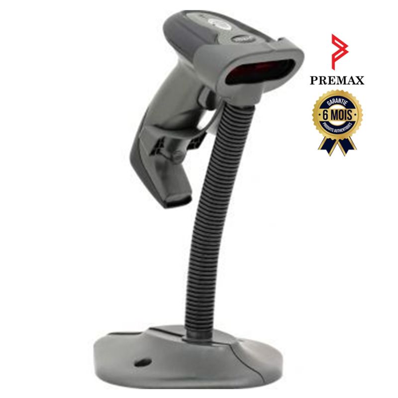 Scanner de codes-barres filaire PREMAX – PM-BR72 – USB – 300 scans/sec – Multi-format  – Garantie 6 mois
