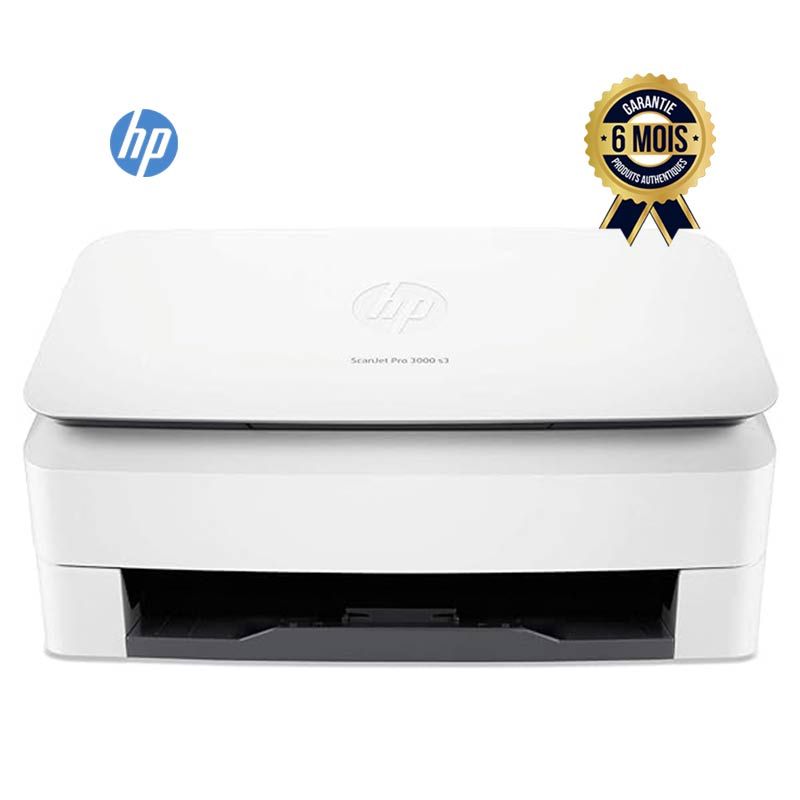 Scanner HP – ScanJet Pro 3000 s3 – 600 x 600 dpi – Recto verso – 35 ppm – Chargeur 50 pages – Garantie 6 mois