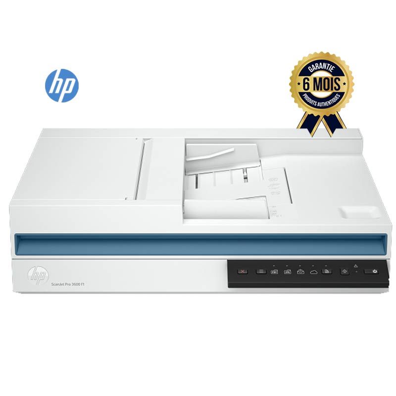 Scanner HP – ScanJet Pro 3600 f1 – 1200 ppp – Recto verso – 30 ppm – Windows/macOS/Linux – Garantie 6 mois