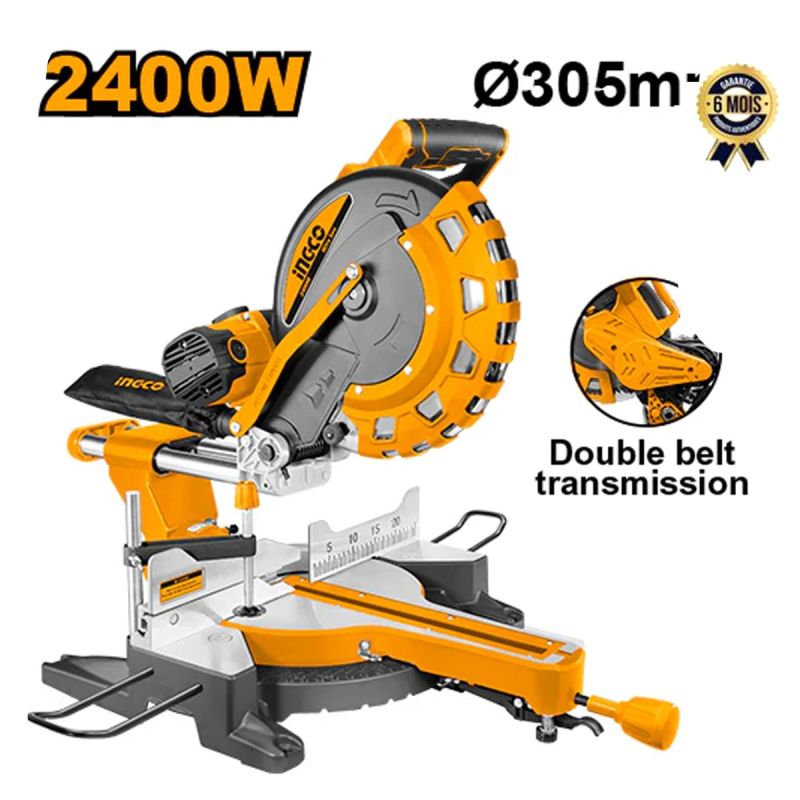 Scie à onglets prix en fcfa - INGCO BM2S24007 - 2400W - 4500 Tr/min| Glotelho Cameroun