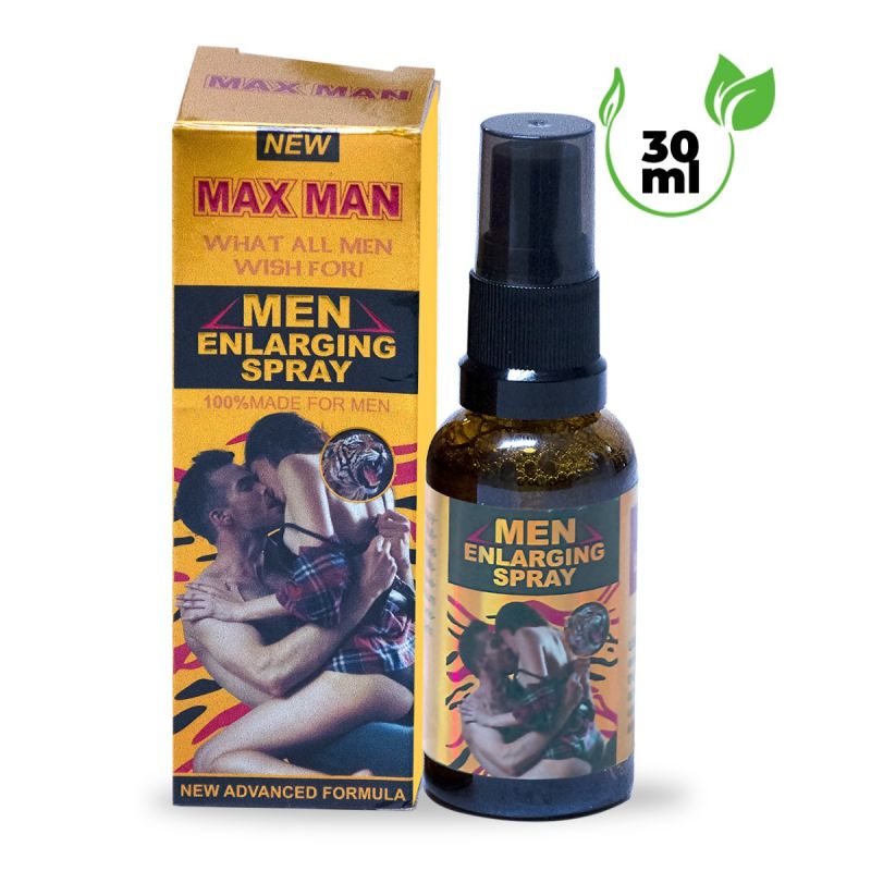 Spray agrandisseur pour pénis MAX MAN – Huile de Massage pour homme – Epaississement du pénis – Croissance plus grande – 30 ml