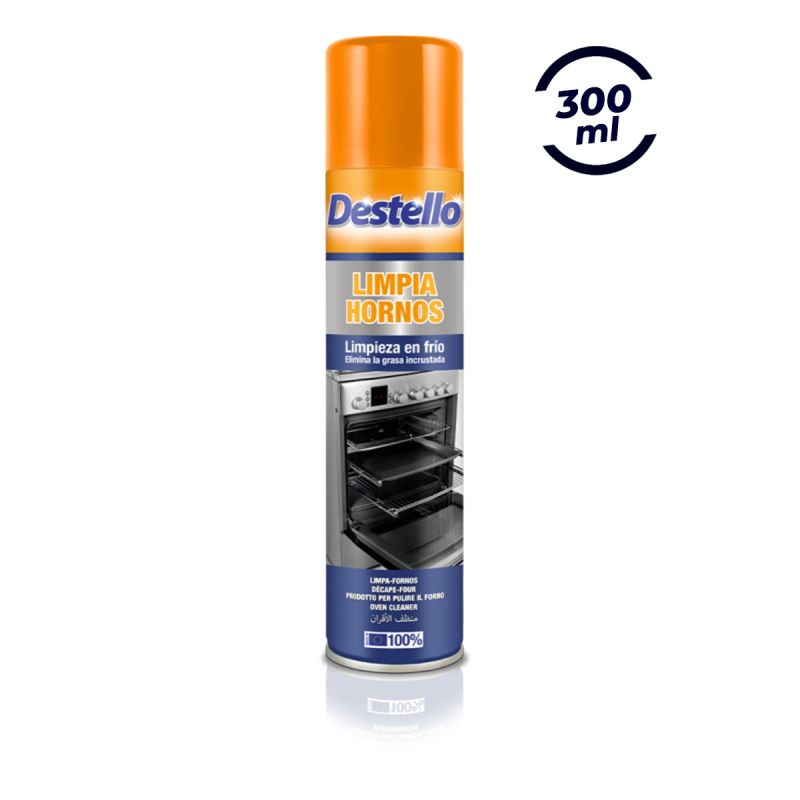 Spray Nettoyant pour Four Destello – 300 ml, nettoyage à froid, élimine les graisses incrustées, prix au Cameroun. 