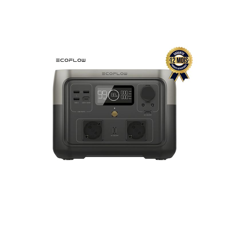 Station électrique portable - EcoFlow RIVER 2 Max chez Glotelho